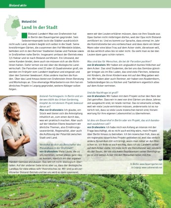 Interview im bioland-Magazin